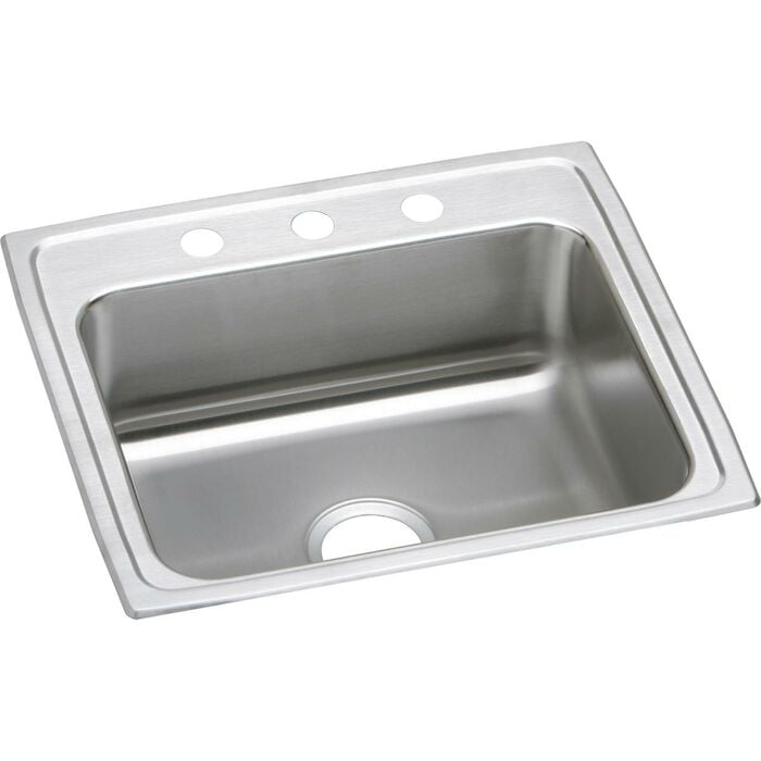 LR-2219-3  Stainless Steel Gourmet Single Bowl Bar Sink INVENTORY REDUCTION STATUS V GOURMET, Lustertone