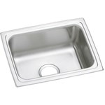 PFR2519 20 Gauge Stainless Steel 25X19.5X7.25 Single Bowl Top Mount Kitchen Sink 