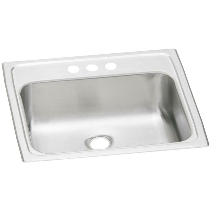 19 X 17 X 6, 20 GAUGE,  SINGLE BOWL SINK, SELF-RIMMING 