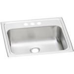 Pslvr1917cs3 20 Gauge Stainless Steel 19x17x6.125 Single Bowl Top Mount Bathroom Sink 