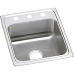Psr17202 20 Gauge Stainless Steel 17x20x7.125 Single Bowl Top Mount Kitchen Sink 