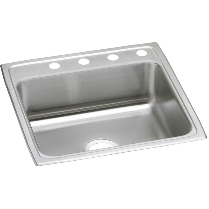 PSR22224 20 Gauge Stainless Steel 22X22X7.125 Single Bowl Top Mount Kitchen Sink 