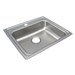 LRAD2219603 18 Gauge Stainless Steel 22X19.5X6 Single Bowl Top Mount Kitchen Sink - ELKLRAD2219603