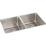 ELUHH3118TPD Elkay Lustertone Iconix Stainless Steel 32-3/4 x 19-1/2 x 9 Double Bowl Undermount Sink with Perfect Drain ,