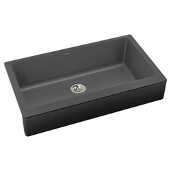 ELXUFP3620CH0 Elkay Charcoal Quartz Luxe 35-7/8 X 20-15/16 X 9 Single Bowl Apron Front Undermount Kitchen Sink ,