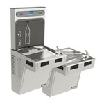 Elkay ezH2O Bottle Filling Station with Mechanically Activated Bi-Level ADA Cooler Non-Filtered Refrigerated Stainless ,