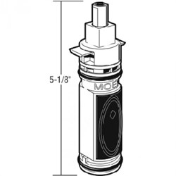 43021 Faucet Doctor Moen Posi-Temp 4-1/8 Cartridge ,43021