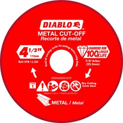 Diablo 4 5 Diamond Disc Mtl Cutting CAT500D,00008925137603