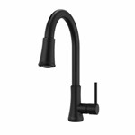 G529-PF2B Matte Black Pfirst Series Pull-Down Single Handle Kitchen Faucet ,