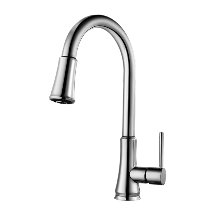 Pfirst Series 1-Handle Pull-Down Kitchen Faucet in Polished Chrome 