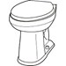 Elite 1.28/1.6gpf Simple CT ADA EL Toilet Bowl White - GERGAB21828
