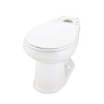 GAV21852 Gerber Avalanche White 12 in Round Front Floor Toilet Bowl ,