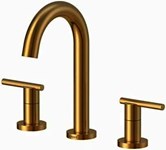 Parma Trim Line 2H Widespread Lavatory Faucet w/ Metal Touch Down Drain 1.2gpm Brushed Bronze ,719934812930,DNZD303658BB