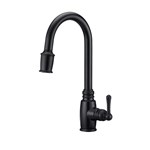 Opulence 1H Pull-Down Kitchen Faucet w/ Snapback 1.75gpm Satin Black ,