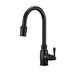 Opulence 1H Pull-Down Kitchen Faucet w/ Snapback 1.75gpm Satin Black - GERD454057BS