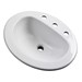 Maxwell S-Rim Lav 20&amp;quot;X17&amp;quot;Oval 8&amp;quot;CC in Trapezoid Carton White - GERG0012838CH