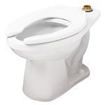 North Point 1.1/1.28/1.6gpf Elongated Floor Mounted Top Spud Bowl 10&quot; Rough-In White ,G0025833,25833,25-830,25830