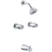Gerber Classics Two Handle Threaded Escutcheon Tub &amp;amp; Shower Fitting with IPS/Sweat Connections 1.75gpm Chrome - GERG0048720