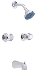 Gerber Hardwater Two Handle Threaded Escutcheon Tub &amp; Shower Fitting with Threaded Diverter Spout 1.75gpm Chrome ,5840015007309