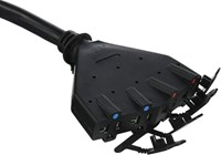 6112 20 Ft. 30 Amp Portable Generator Cord With Nema L14-30P & 4 Nema 5-20R Outlets ,