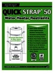 QS-50 GALVANIZED WATER HEATER STRAPS SUPPORTS UP TO 80 GALLONS ,