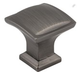435BNBDL Finish Brushed Pewter 1-1/4In Overall Length Pillow Cabinet Knob 