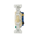 Eaton Wiring 1303-7V-BOX Switch Toggle 3-Way 15A 120V Guard Ivory 032664752353 ,