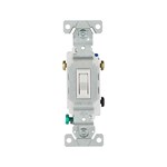 Eaton Wiring 1303-7W-BOX Switch Toggle 3-Way 15A 120V Guard White 032664752346 ,