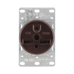 1234-BOX Eaton Power/Single Flush Straight Blade 250 Volts Black Glass Reinforced Nylon Electrical Receptacle ,1234-BOX,5372,5372S00,LEV5372S00