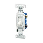 1301-7W Cooper White 15 Amps 120 Volts Single Pole Switch ,1301-7W,14512W,660WG,13017W