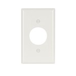 Eaton Wiring 5131W-BOX Wall Plate 1G Single Receptacle Nylon Std White 032664151507 ,