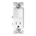Eaton Wiring TR7730V Tamper Resistant Switch Decorator Combination Sp Guard Receptacle 15A125V Ivory 032664722493 ,032664722493