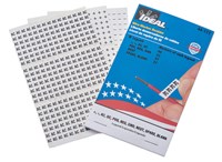 IDEAL 44-111 Wire Marker Booklet Ideal SZ: 1/4 X 1-1/2 IN MRKR Plastic-Impregnated Cloth 783250441112 ,