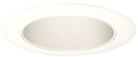 17W-WH  4 in White Cone/Trim Ring Down Light Trim Kit ,17W-WH