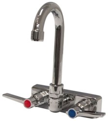 K-59 Advance Tabco Chrome Plated Wedge Handle LF Wall Mount Sink Faucet ,