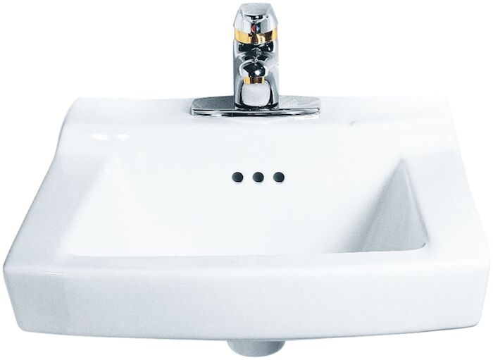 Comrade Wall Mounted Sink with 4" Centers and Wall Hanger 