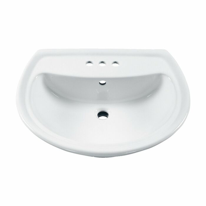 Cadet 4-Inch Centerset Pedestal Sink Top 