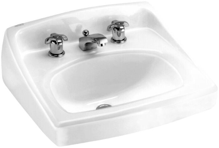 Lucerne Front Overflow Wall-Mount Sink with 4" Centers 