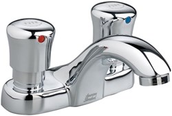 1340225002 American Standard Polished Chrome ADA Lead Free 4 in Centerset 1 Hole 2 Handle Metering Faucet 1 gpm ,1340.225.002,1340.225.002,1340.225.002,1340225002,green,WATER EFFICIENT