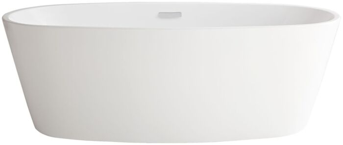 Cotal Serin 5.75 Ft. X 35 In. Center Drain Free Standing Bathtub In White 