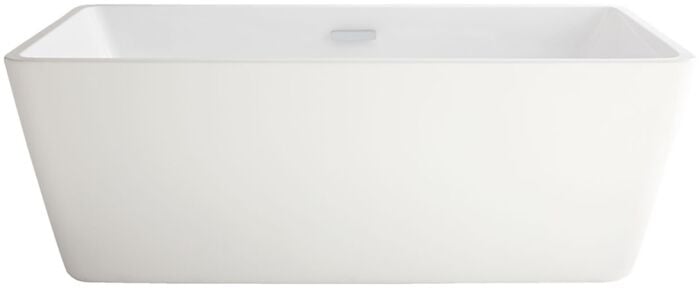 Sedona Loft 5.25 Ft. X 35 In. Center Drain Free Standing Bathtub In White 