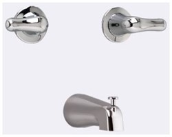 3275.505.002 Chrome Colony Soft 2 Hndl Wall-Mounted Tub Filler Metal Lever Hndls ,32755050023275