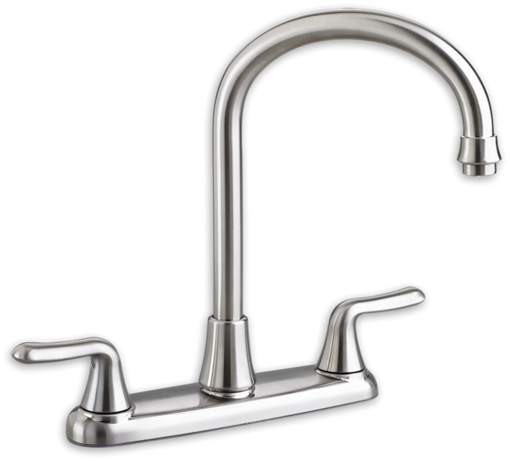 American Standard Brand As Colonysoft Ada Pol Chrome Lf 8 In Centerset 3 Hole 2 Handle Kitchen Faucet No Spray