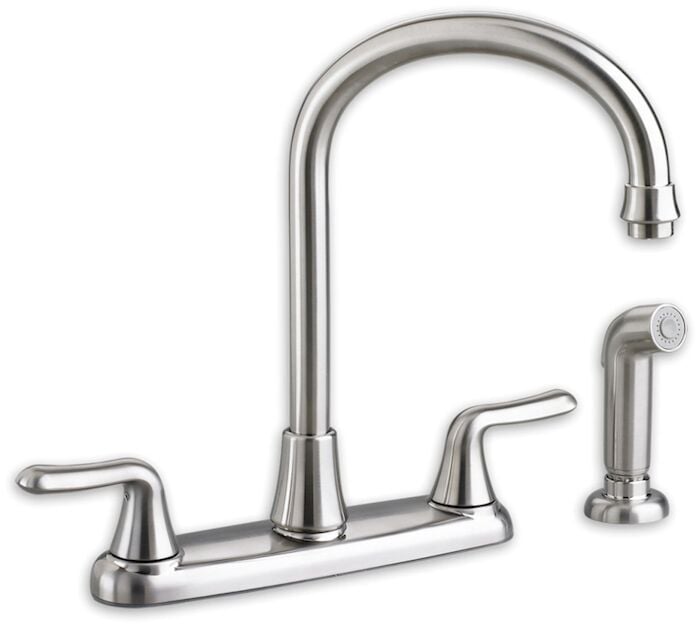 Colony Soft 2-Handle High-Arc Kitchen Faucet with Separate Side Spray 