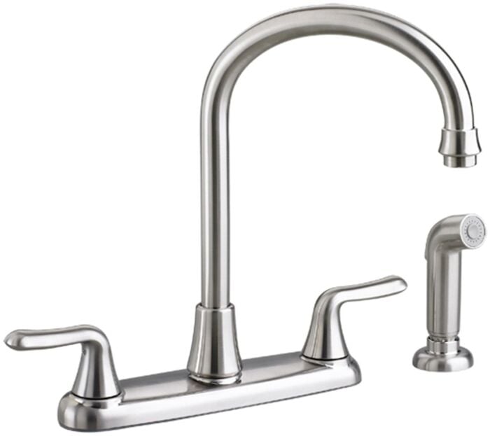 Colony Soft 2-Handle High-Arc Kitchen Faucet with Separate Side Spray 