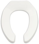 5001g055020 As Devoro White Injection Molded Solid Polypropylene Elongated Open Front Without Lid Toilet Seat CAT116,5001G055020,5001G.055.020,BBS,791556030404,