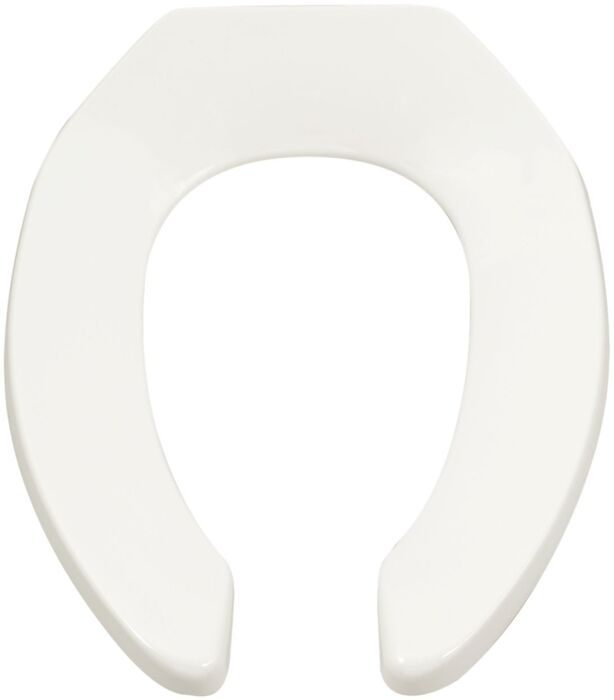 Commercial Heavy Duty Open Front Elongated Toilet Seat 