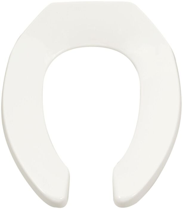 Commercial Heavy Duty Open Front Elongated Toilet Seat 