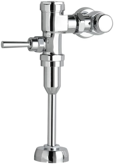 Ultima Exposed Manual Urinal Flush Valve, Piston-Type, Top Spud, 0.5 gpf 