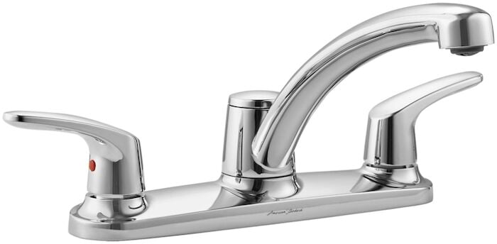 Colony PRO Two-Handle Kitchen Faucet with Low-Arc Swivel Spout 